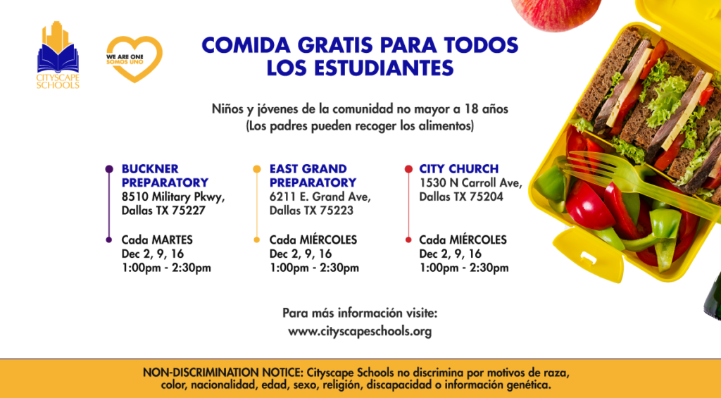 Food Distribution - Cityscape Schools