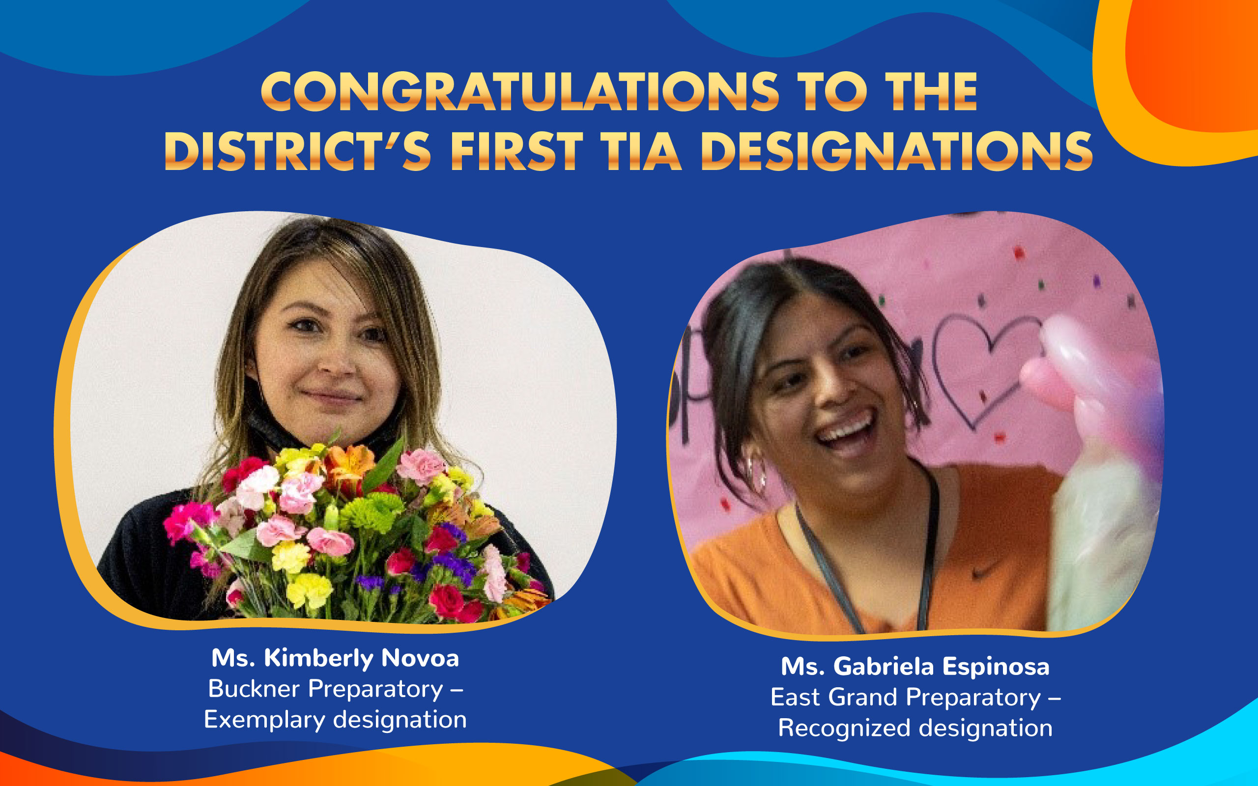 Congratulations to the district’s FIRST TIA designations Cityscape