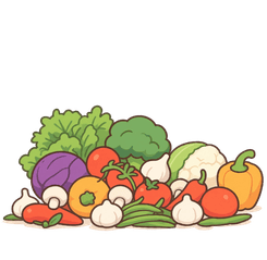 group of vegetables